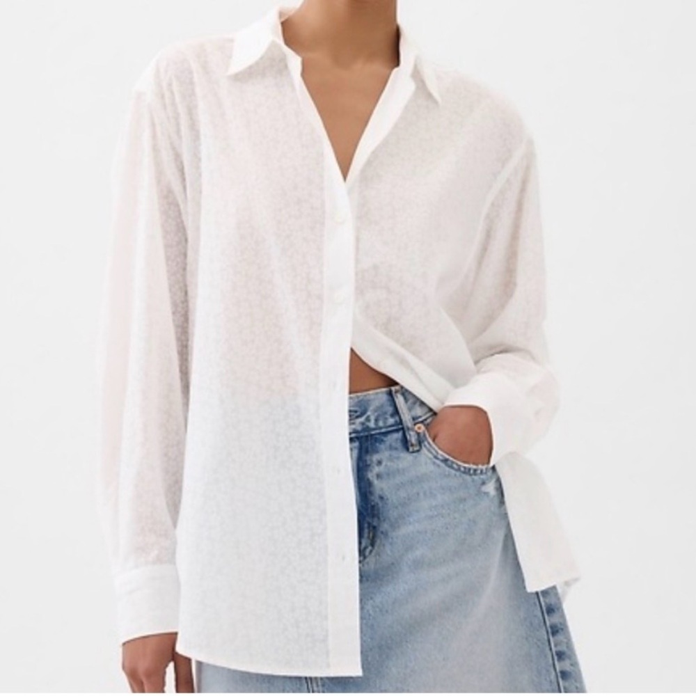 GAP “Big Shirt” White Button Down